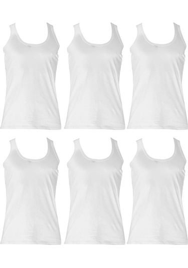 Josejuan 6'lı Erkek Atlet %100 Pamuk Suprem 3300-6'lı Beyaz