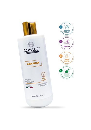 Royale Professional Milk Honey Besleyici ve Yenileyici Saç Maskesi 500 ML