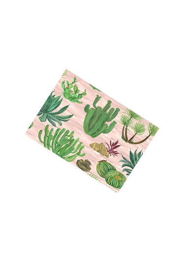 Suntek Tropikal Bitki Baskılı Masa Örtüsü Dikdörtgen-5