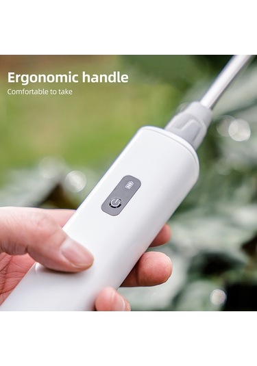 Besthome1 Paslanmaz Çelik Bahçe Hortumu Püskürtme Çubuğu: 2 Seviyeli Ayarlanabilir, Şarj Edilebilir, 9.8 Fit Hortum, Yedek Bakı