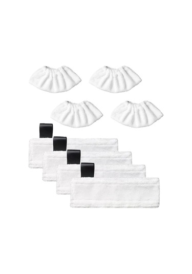 Alman Kärcher Paspas Bezi Sc2 Sc3 Sc4 Sc5 Uyumlu Uygun Buharlı Paspas Bezi Kapağı Temizleme Pedi Aksesuarları - Beyaz