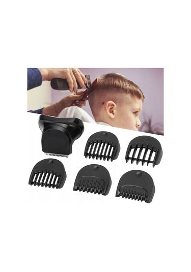 Mufunye Braun Seri 3 Uyumlu Tıraş Makinesi Bileşeni Seti - 5 Adet Rehber Tarak 1/2/3/5/7mm + 1 Adet Tıraş Başlığı - Keskin Bıçaklı, Hassas Kesim - Yedek Parça Zr-7976