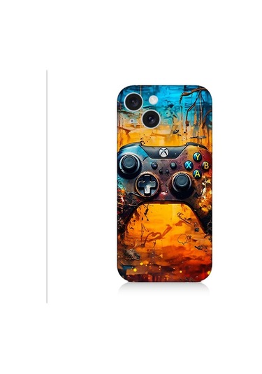 Apple Uyumlu iPhone 15 Plus Oyun Konsolu Desenli Silikon Kılıf Silikon