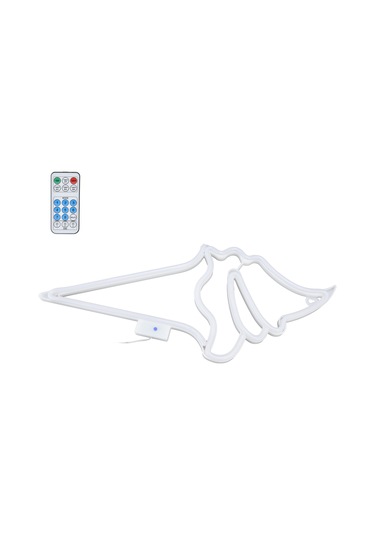 Geeroyoo Mavi Led Dondurma Neon Işığı - 18 Tuşlu Kumanda 8 Modlu Zamanlayıcı Duvar Lambası - Usb/pil Beslemeli - Ev, Restoran, Parti Dekorasyon Aydınlatması Açık Mavi Işık