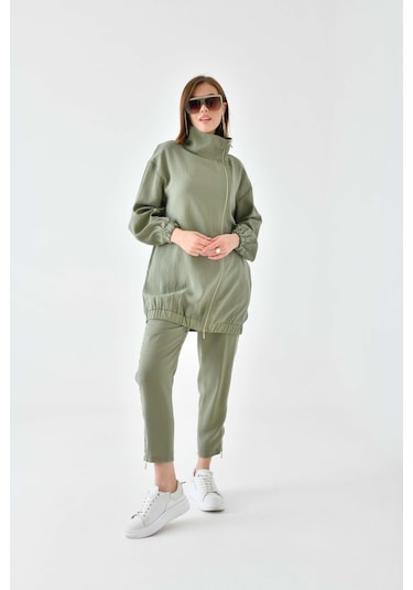 Ftz Women Kadın Modal Pantolonlu Takım Haki 30716-haki Haki
