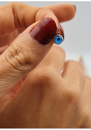 Diamine Altın Nazar Boncuklu Kolye Ucu
