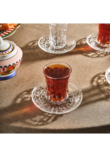 Rcr Etna 12'li Çay Bardağı Takımı 140 Ml Şeffaf
