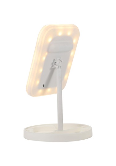 Polosmart Pbs517 Şarjlı Led Işıklı Makyaj Aynası Beyaz Beyaz