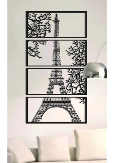 Paris Eyfel Kulesi Tablosu Ahşap Dekoratif Duvar Tablosu