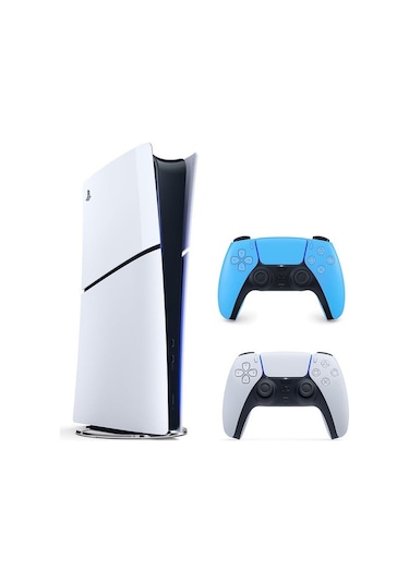 Sony Playstation 5 Slim 1 TB + Digital Edition + 2. Mavi Dualsense Kol (İthalatçı Garantili)