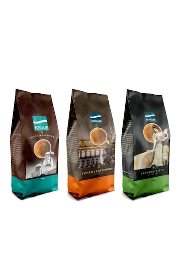 Schiller Premium Blend + Schlossmischung + Inselmischung Kahve 3 x 250 G