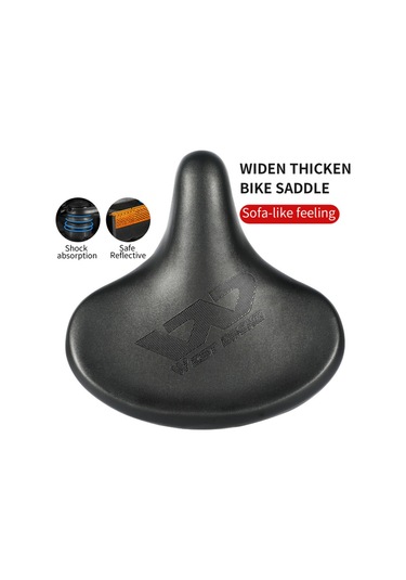 Skycıty Bisiklet Selesi - Şok Emici Geniş Rahat Minder, Yansıtıcı Kayışlı Konforlu Taban Çok Renkli