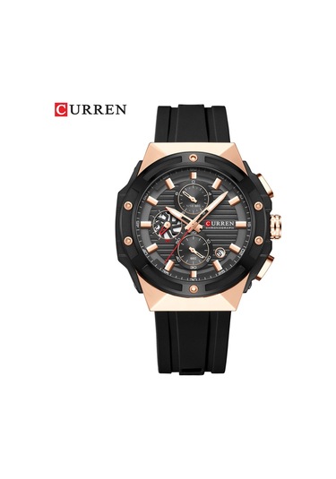 Curren Erkek Saati Açık Hava Eğlence Spor Takvim Kuvars Dairesel Bilek Saati Yeşil Diğer