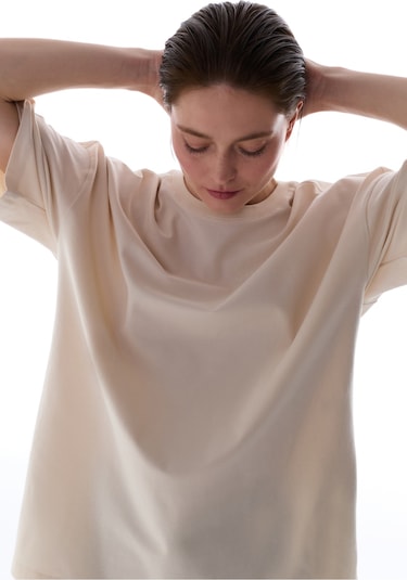 Penti Taş Rengi Cotton Oversize Tişört