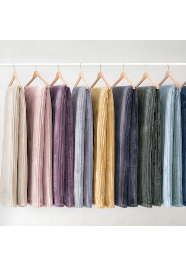 Yataş Bedding Holly Wellsoft Çift Kişilik Battaniye Kül Moru Mor