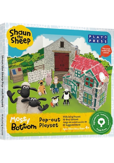 Playpress - Story Playset - Shaun The Sheep Mossy Bottom