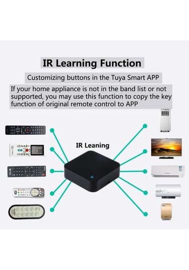 Xuweiwei Tuya 1 Adet Mini Akıllı Wifi Evrensel Uzaktan Kumanda Tv Dvd Aud Ac Icin Alexa Google Home Uyumlu