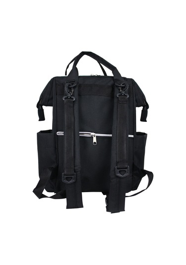 Stylo Star Baby Bag Anne Bebek Bakım Sırt Çantası Silver Black Siyah