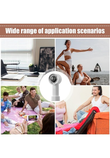 Küçük Fan, 1000mah Usb Mini Soğutma Fanı, Şarj Edilebilir Küçük El Fanı