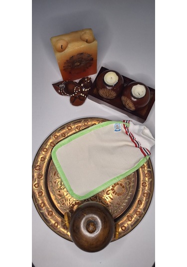 Eker-yeşil Biyeli Hızlıgiy Kese-banyo Ve Duş Kesesi-lastikli Kese