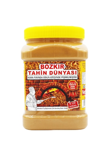 Bozkır Tahin Dünyası Odun Ateşinde Kepeksiz Bozkır Tahini 1 KG