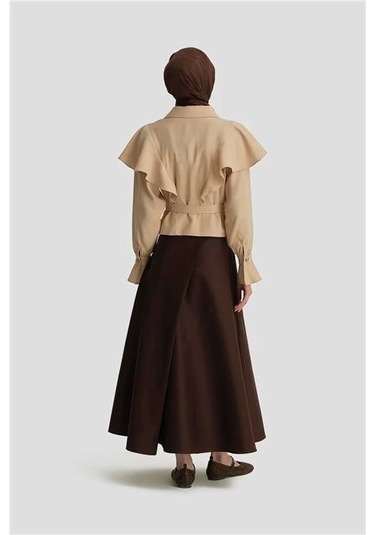 Armine Kolu Seyyar Ceket 25y5906 Aytaşı Krem