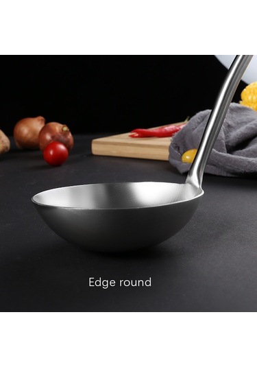 Sones 304 Paslanmaz Çelik Mutfak Ekipmanları Kalınlaştırılmış İçi Boş Saplı Pişirme Aleti, Stil: Spatula