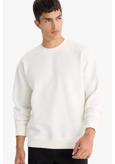 Defacto Relax Fit Bisiklet Yaka Kalın İçi Yumuşak Tüylü Basic Düz Sweatshirt T5139az25auwt32 Beyaz Defacto Relax Fit Bisiklet Yaka Kalın İçi Yumuşak Tüylü Basic Düz Sweatshirt T5139az25auwt32 Beyaz