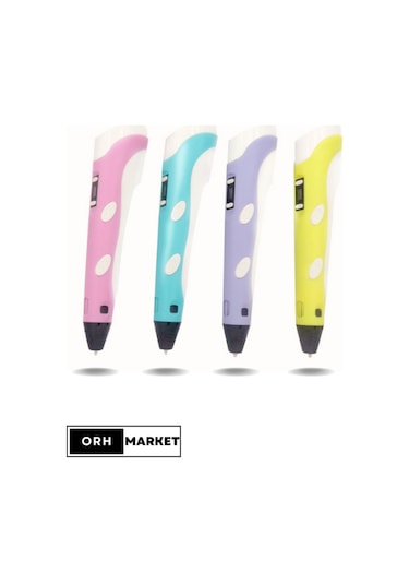 Mor 3D Kalem 3D Pen Yazıcı Kalem – 20 Adet 5 Metrelik PLA Filament (Toplam 100M) + USB Kablo