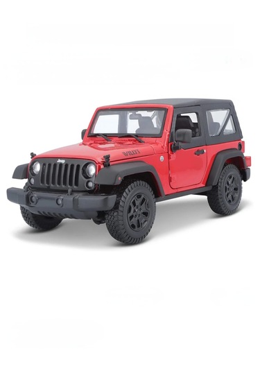 Maisto 1:18 Ölçek 2014 Jeep Wrangler Kırmızı Model Araba