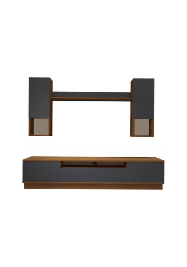 Decoraktiv Trendstyle 5das Mdf Tv Ünitesi Tv Sehpası Ceviz - Antrasit