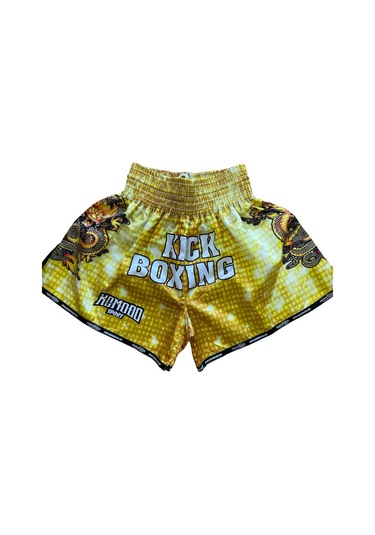 Dijital Özel Tasarım Kıck Boks Şort Djt-106 Sarı