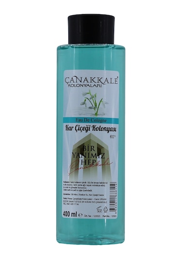 Çanakkale Kolonyaları Kar Çiçeği Kolonyası Pet Şişe 400 ML