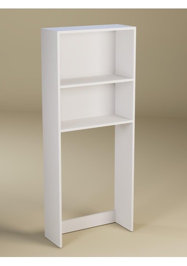 %100 Mdf Çamaşır Ve Kurutma Makinesi Dolabı, Beyaz Açık Raflı Çamaşır Makinesi Üstü Düzenleyicisi Beyaz