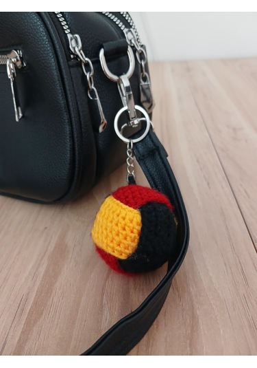 Örgü Amigurumi Top Anahtarlık