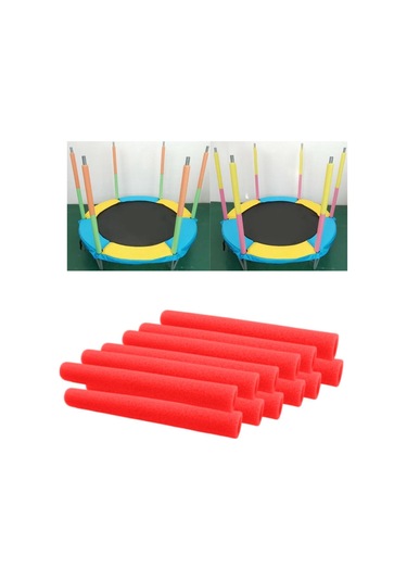 Suntek 12 Adet Trampolin Direği Köpük Kovanları Kırmızı
