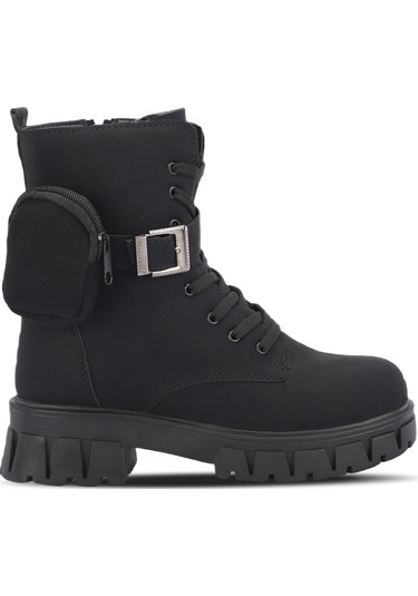 ESEM HELLO Kadın  Siyah Nubuk Bot