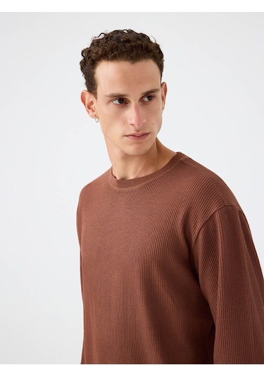 Loft Kahverengi Erkek Sweatshirt Lf2037183 Kahverengi