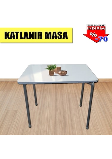 Depolife 60X80 Cm Bilgisayar Masası Mutfak Masası Katlanır Masa Portatif