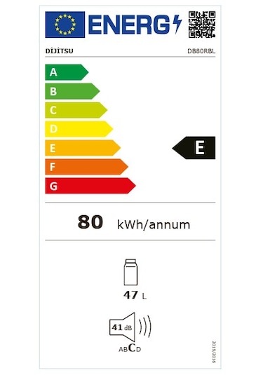 Dijitsu DB80RBL Retro 47 L Tek Kapılı Mini Buzdolabı