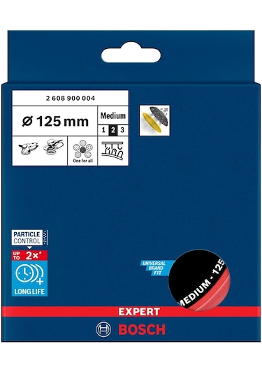 Bosch Expert Multihole Tabanlar Üniversal 125 Mm, Orta  - 2608900004