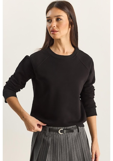 Shade Kadın Reglan Kol Oversize Sweatshirt 60283859 - Siyah