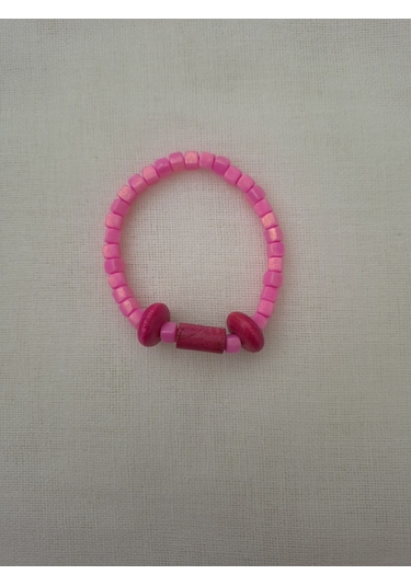 Pembe Küp Yaldızlı Bileklik Pembe