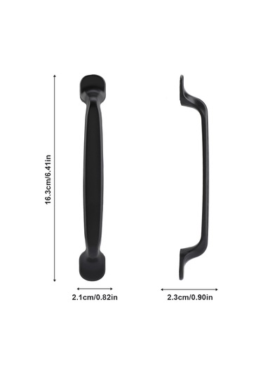 Yaleker Alüminyum Kasa Dolap Çekmecesi Kolu Siyah Amerikan Stili Dayanıklı Kurulumlu 9004-128 Mesafe Diğer