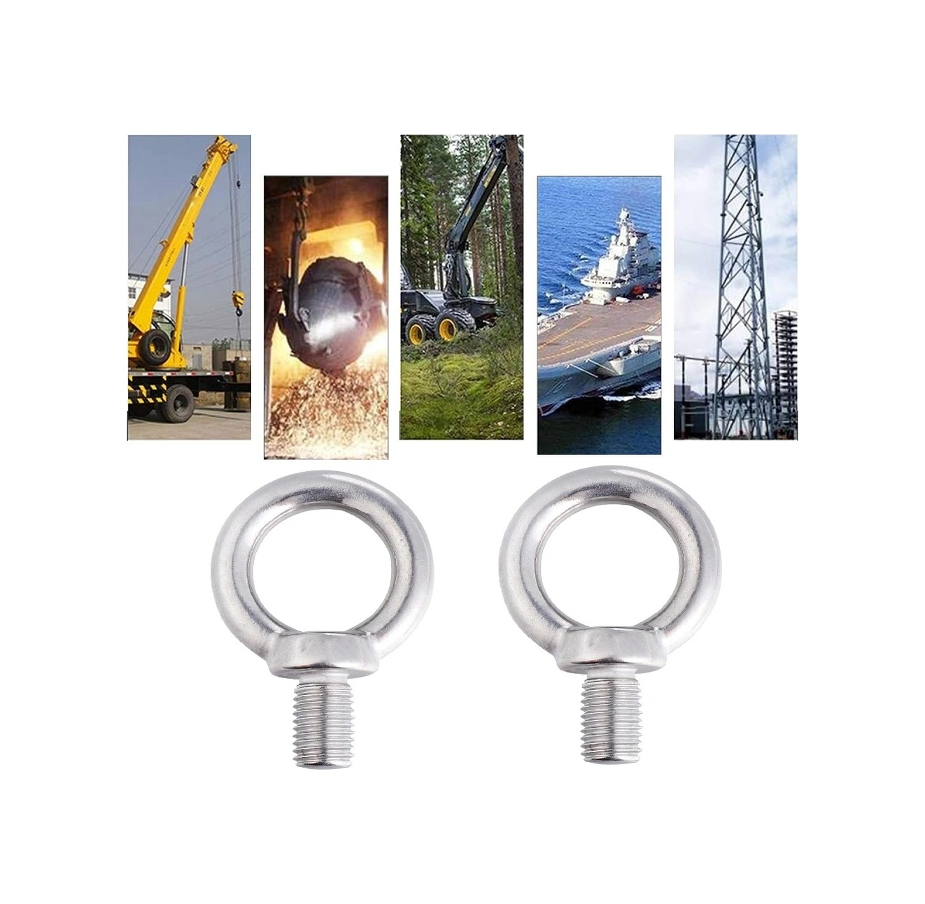 Halkalı Somun Erkek Aybolt Metrik 16 Galvaniz Kaplama Dın 580 -