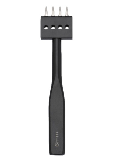 Suntek Deri Çatal Yumruk El Aleti Çelik Yuvarlak Delik 4-diş 4 Diş