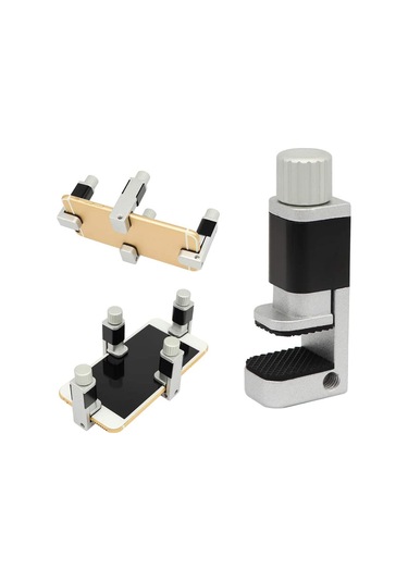 Leezsing 8 Adet Telefon Ekran Tamiri İçin Ayarlanabilir Metal Klip, Yumuşak Paspaslı Ekran Sabitleyici Aracı