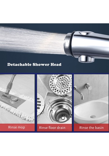 Vkemall 360 Dönebilir 3 Modlu Duş Başlığı - Püskürtme, Yağmur Ve Karışık Mod İle Pratik Banyo Keyfi Diğer