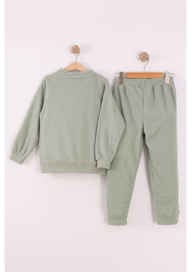 Monox Erkek Çocuk Reglan Kol Fitilli Polar Takım Çağla