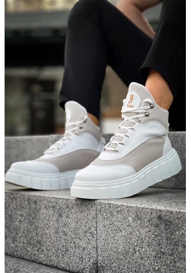 Yüksek Taban Bot 104 Beyaz Renklı